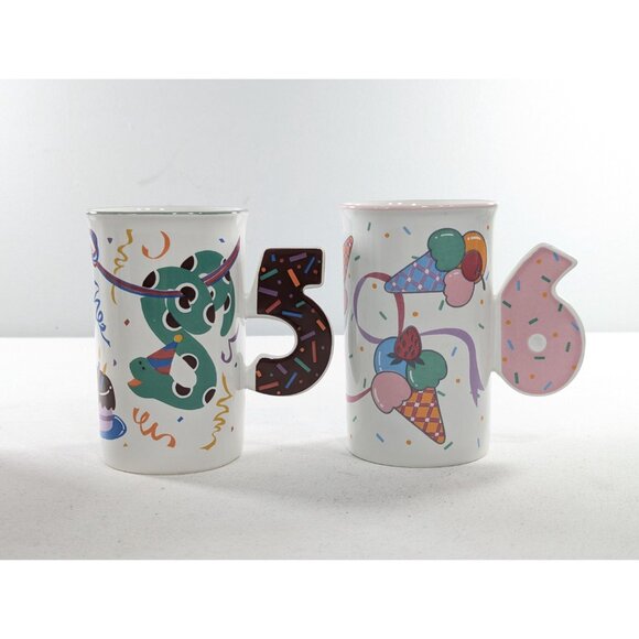 CHOOSE Vintage 1980s MIKASA Birthday mug 1 2 3 5 6 made in Malaysia - Picture 6 of 9
